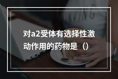 对a2受体有选择性激动作用的药物是（）