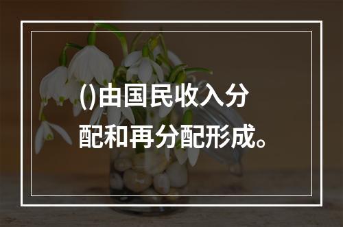 ()由国民收入分配和再分配形成。