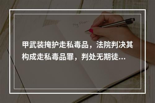 甲武装掩护走私毒品，法院判决其构成走私毒品罪，判处无期徒刑，