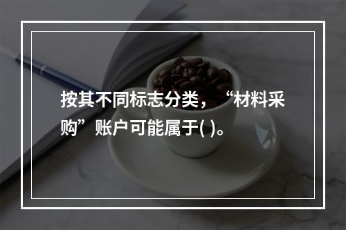 按其不同标志分类，“材料采购”账户可能属于( )。