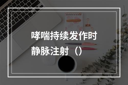 哮喘持续发作时静脉注射（）