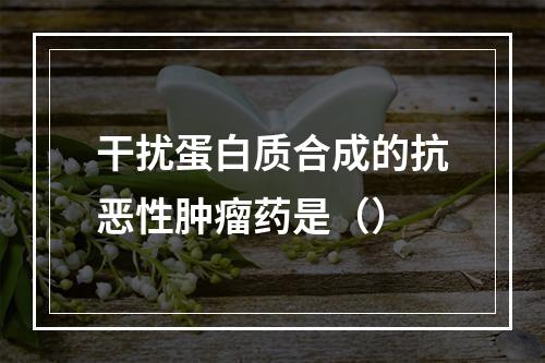 干扰蛋白质合成的抗恶性肿瘤药是（）