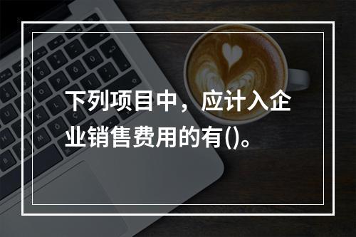 下列项目中，应计入企业销售费用的有()。