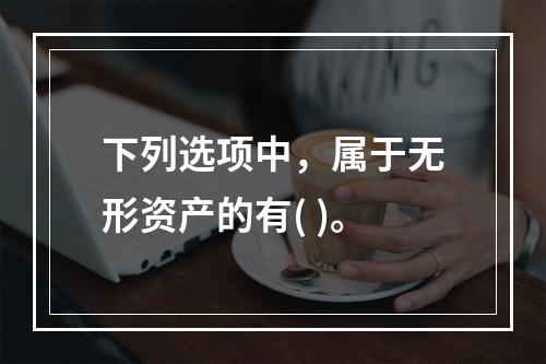 下列选项中，属于无形资产的有( )。