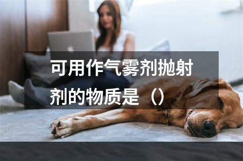 可用作气雾剂抛射剂的物质是（）