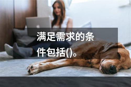 满足需求的条件包括()。