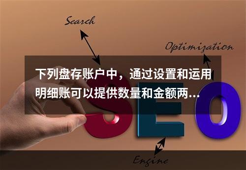 下列盘存账户中，通过设置和运用明细账可以提供数量和金额两种指