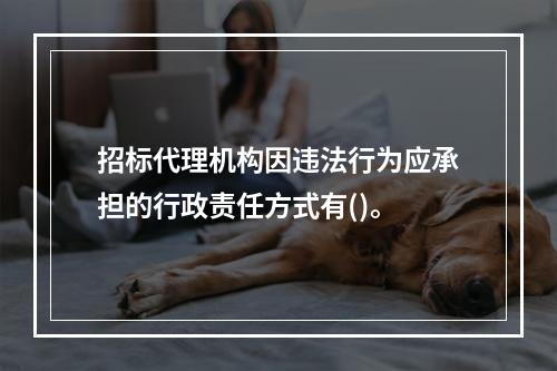 招标代理机构因违法行为应承担的行政责任方式有()。