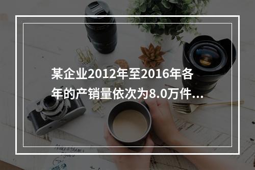 某企业2012年至2016年各年的产销量依次为8.0万件、7