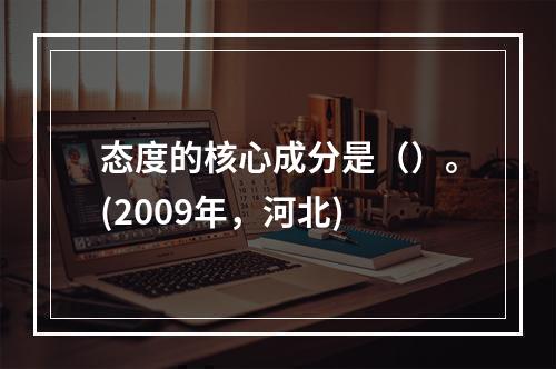 态度的核心成分是（）。(2009年，河北)