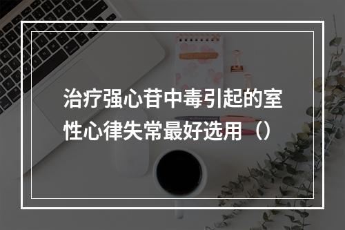 治疗强心苷中毒引起的室性心律失常最好选用（）