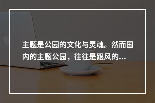 主题是公园的文化与灵魂。然而国内的主题公园，往往是跟风的产物