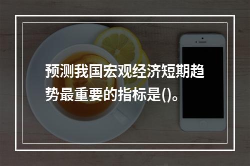 预测我国宏观经济短期趋势最重要的指标是()。