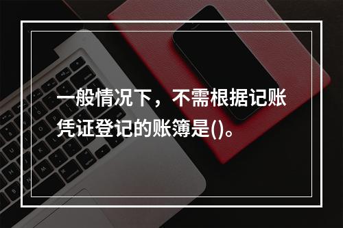 一般情况下，不需根据记账凭证登记的账簿是()。