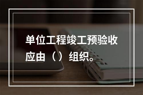 单位工程竣工预验收应由（ ）组织。