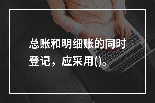 总账和明细账的同时登记，应采用()。