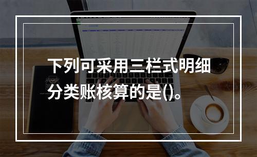 下列可采用三栏式明细分类账核算的是()。