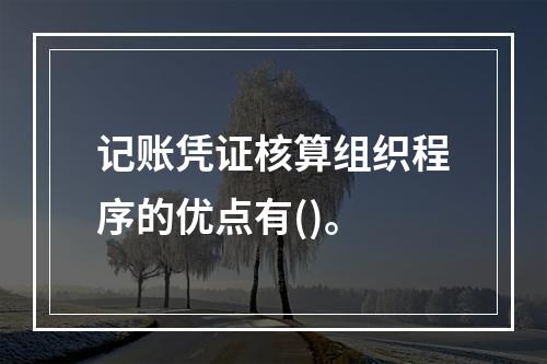 记账凭证核算组织程序的优点有()。