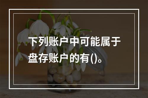 下列账户中可能属于盘存账户的有()。