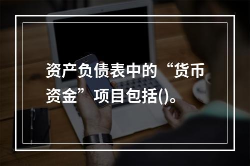 资产负债表中的“货币资金”项目包括()。