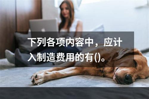 下列各项内容中，应计入制造费用的有()。