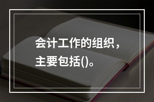 会计工作的组织，主要包括()。