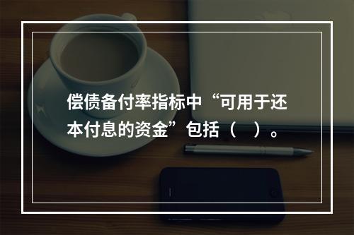 偿债备付率指标中“可用于还本付息的资金”包括（　）。