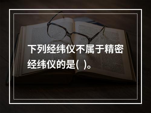 下列经纬仪不属于精密经纬仪的是(  )。