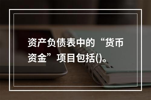 资产负债表中的“货币资金”项目包括()。