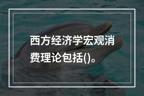 西方经济学宏观消费理论包括()。