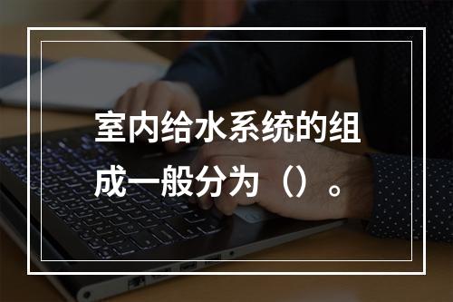 室内给水系统的组成一般分为（）。