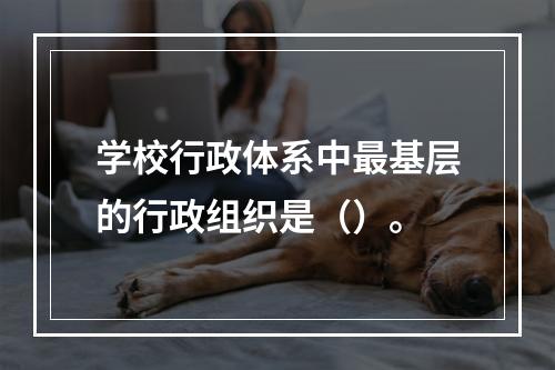 学校行政体系中最基层的行政组织是（）。