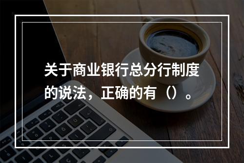 关于商业银行总分行制度的说法，正确的有（）。