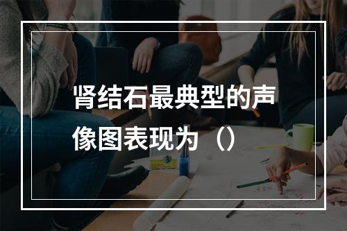 肾结石最典型的声像图表现为（）