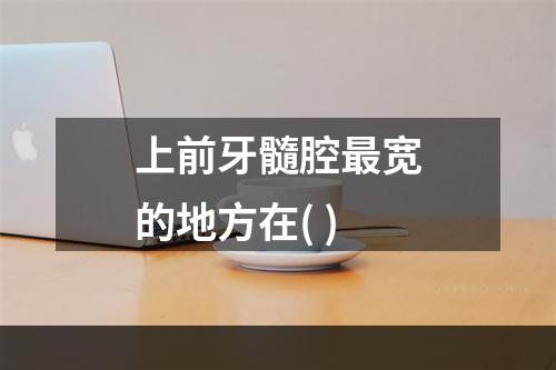 上前牙髓腔最宽的地方在( )