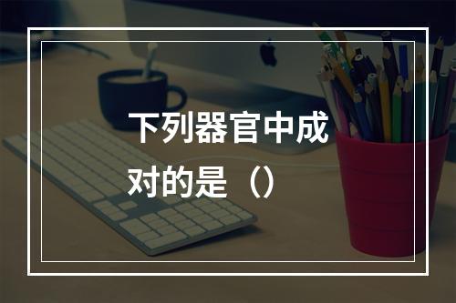 下列器官中成对的是（）