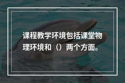 课程教学环境包括课堂物理环境和（）两个方面。