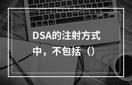 DSA的注射方式中，不包括（）