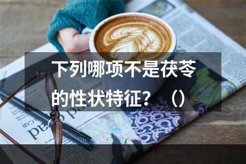 下列哪项不是茯苓的性状特征？（）