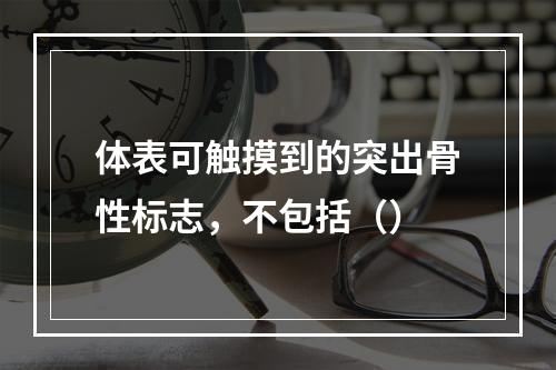 体表可触摸到的突出骨性标志，不包括（）