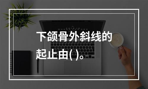 下颌骨外斜线的起止由( )。