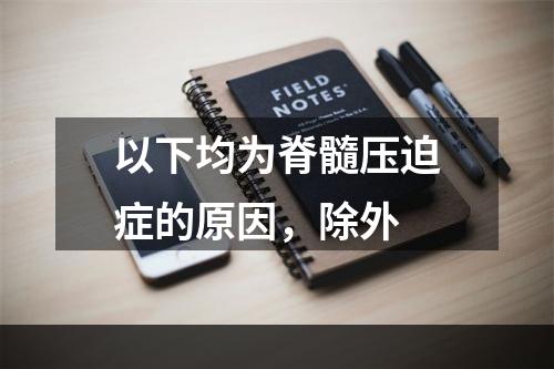 以下均为脊髓压迫症的原因，除外