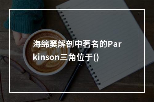 海绵窦解剖中著名的Parkinson三角位于()