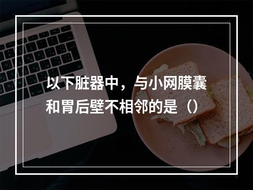 以下脏器中，与小网膜囊和胃后壁不相邻的是（）