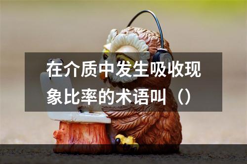 在介质中发生吸收现象比率的术语叫（）