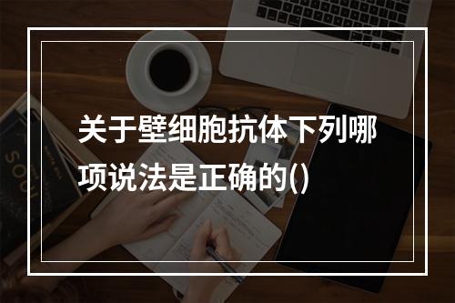 关于壁细胞抗体下列哪项说法是正确的()