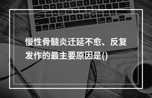 慢性骨髓炎迁延不愈、反复发作的最主要原因是()