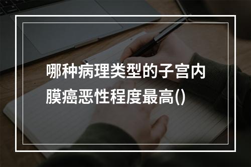 哪种病理类型的子宫内膜癌恶性程度最高()