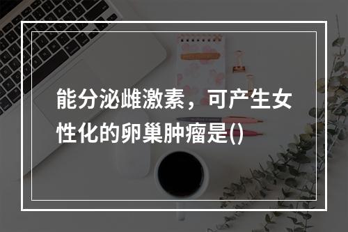 能分泌雌激素，可产生女性化的卵巢肿瘤是()