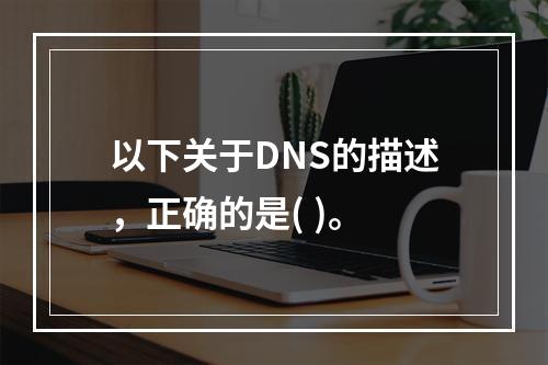 以下关于DNS的描述，正确的是( )。